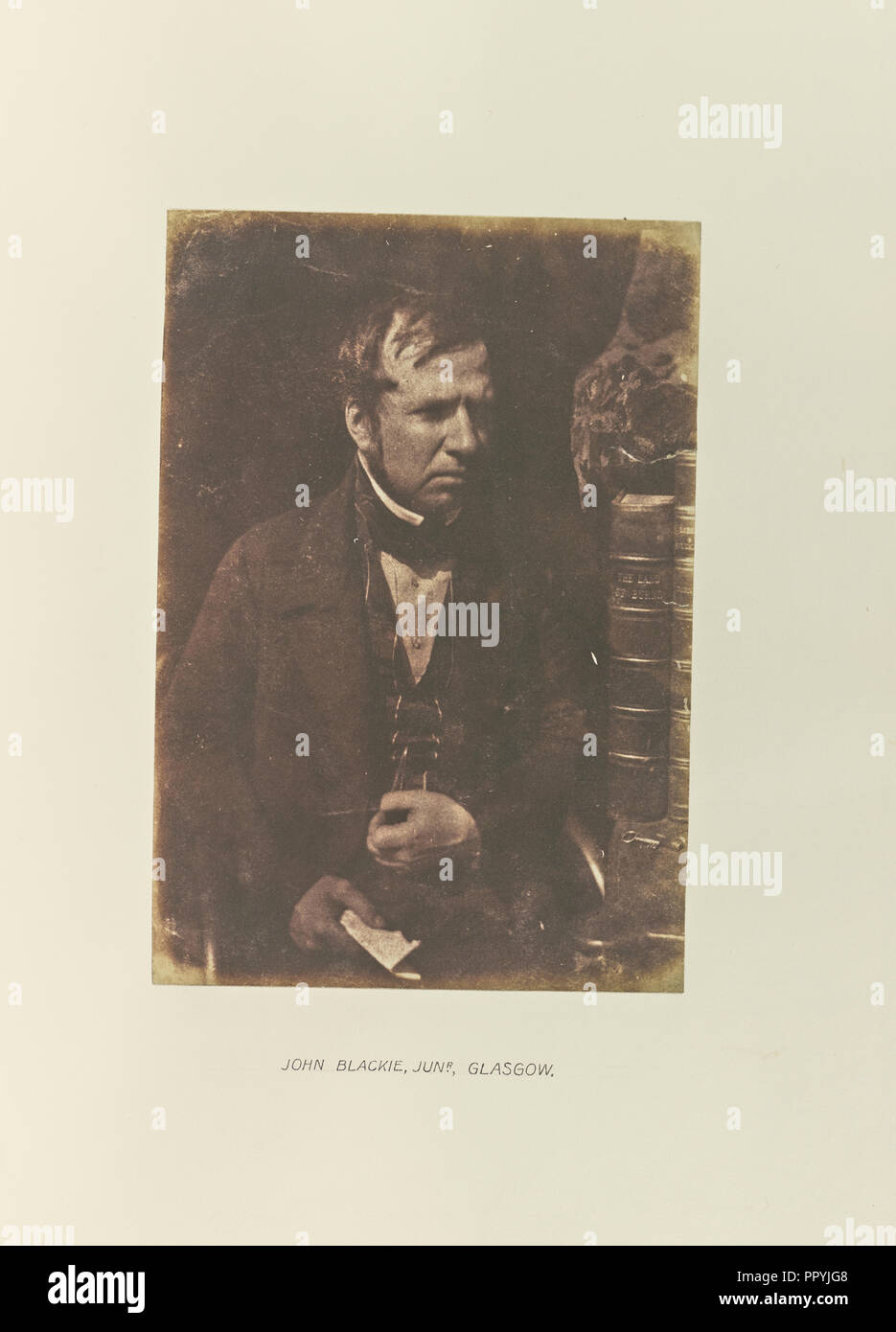 John Blackie, Junior, Glasgow; Hill & Adamson, Scottish, active 1843 - 1848, Scotland; 1843 - 1848; Salted paper print Stock Photo