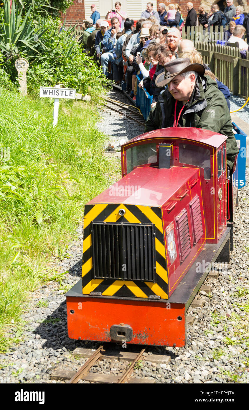 Miniature raiilway at 2012 Railfest at The National Railway Museum, York. UK Stock Photo