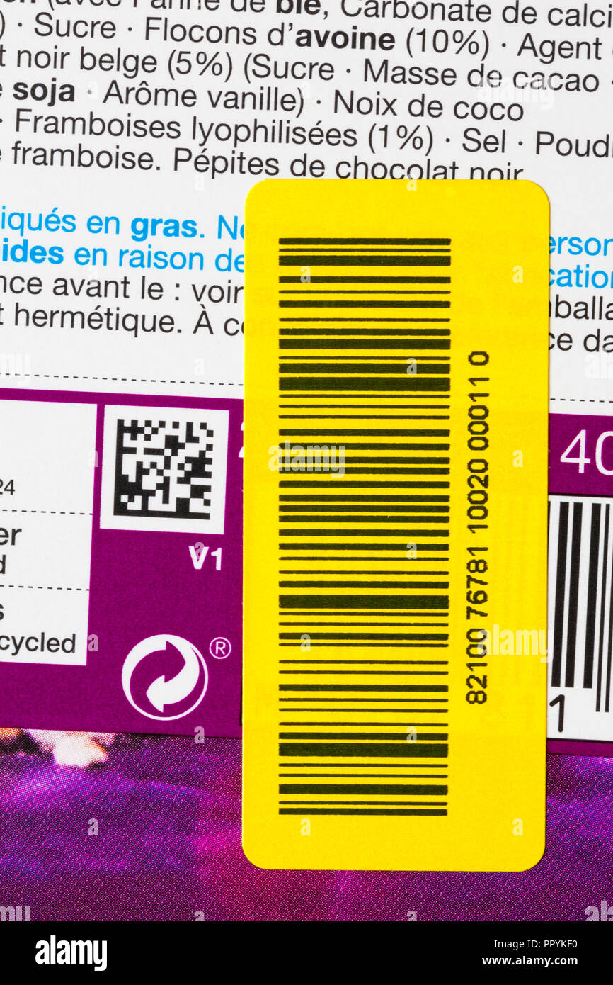 Barcode food hi-res stock photography and images - Alamy