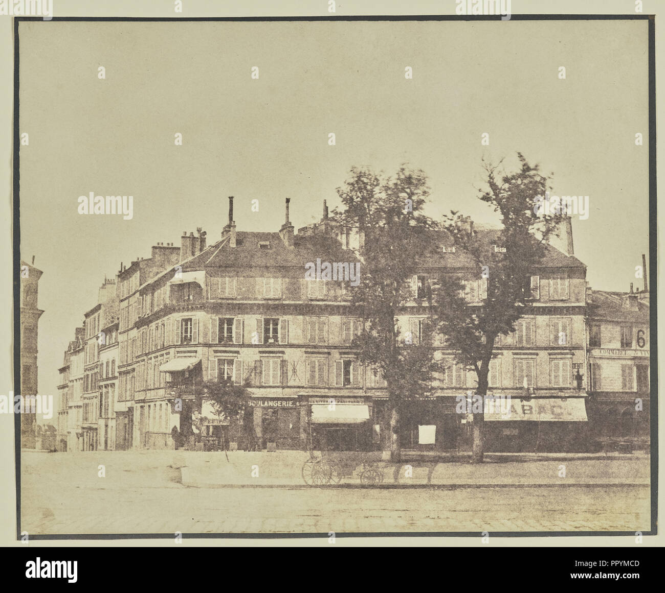 Rue Brey, Paris; Hippolyte Bayard, French, 1801 - 1887, Paris, France; about 1845–1850; Salted paper print; 19.8 × 24.2 cm Stock Photo
