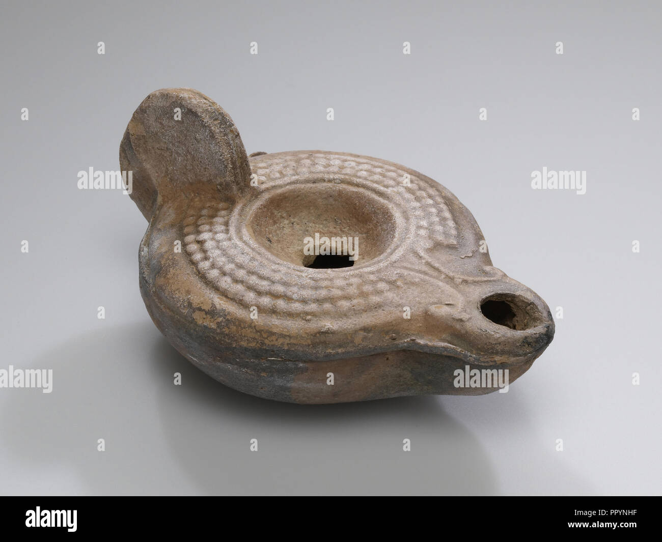 Lamp, South Anatolia, Anatolia; 1st - 4th century; Terracotta; 2.3 x 6 x 9 cm, 7,8 x 2 3,8 x 3 9,16 in Stock Photo