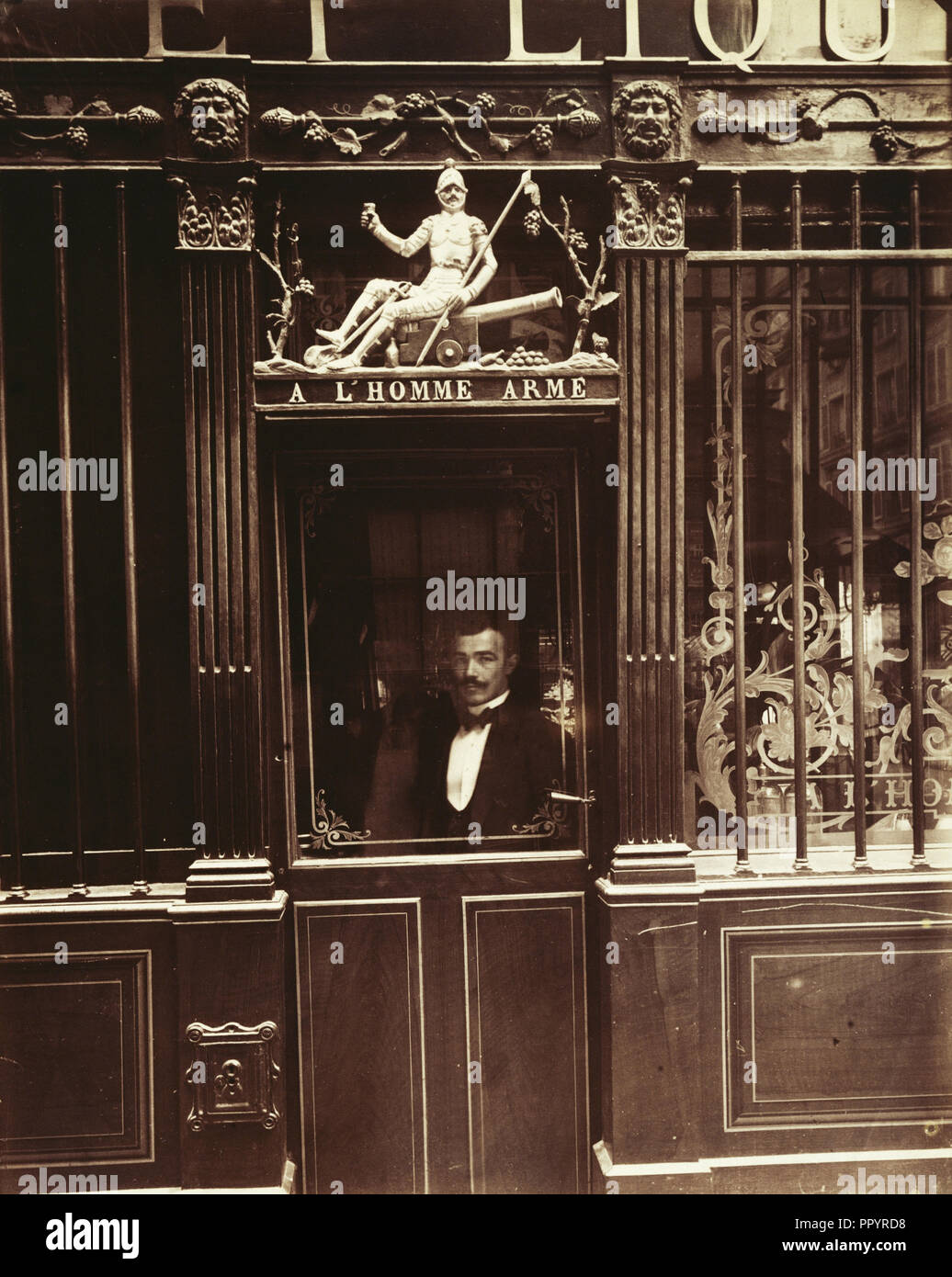 Restaurant, rue des Blancs Manteaux; Eugène Atget, French, 1857 - 1927,  Paris, France; 1900; Albumen silver print Stock Photo - Alamy
