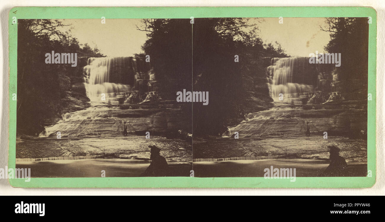 Lower Falls on Saturly Brook Moravia N Y T T Tuthill American