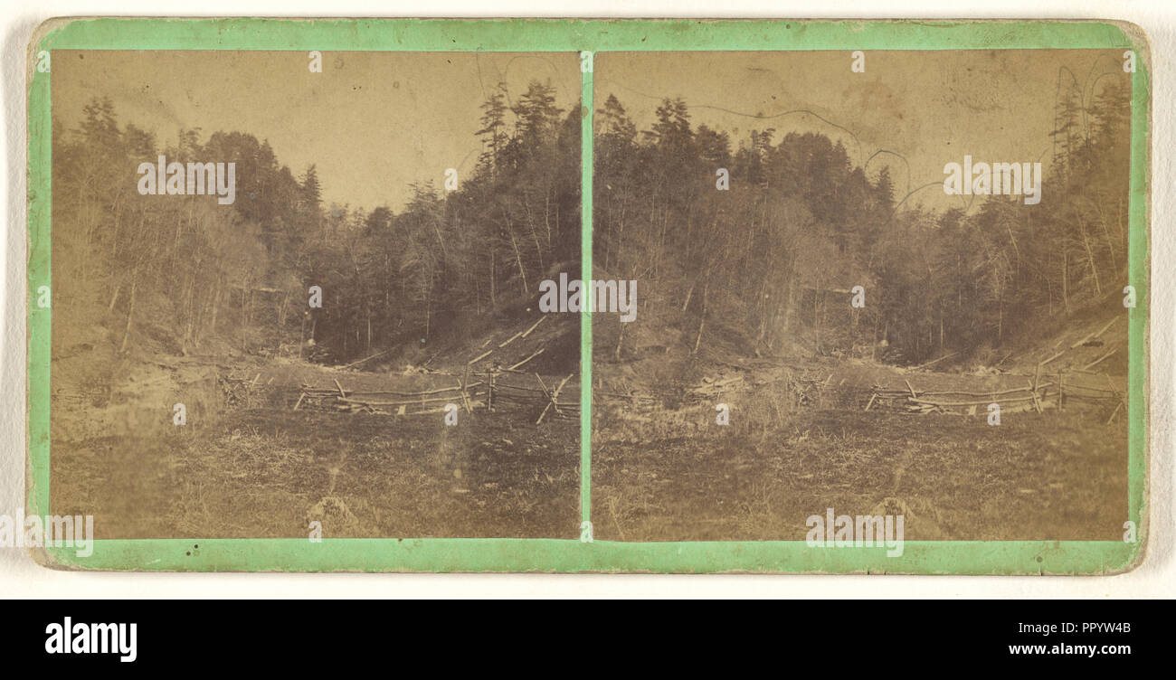 Entrance to Dry Falls. Moravia, N.Y; T.T. Tuthill, American, active