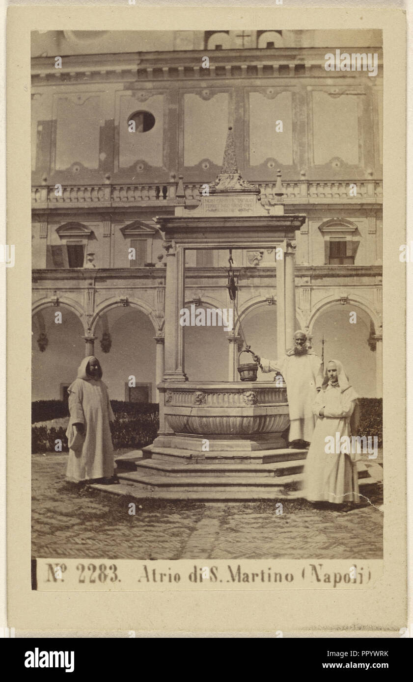 Atrio di S. Martino, Napoli, Sommer & Behles, Italian, 1867 - 1874, 1865 - 1867; Albumen silver print Stock Photo