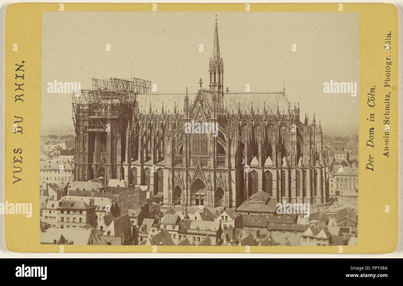 Vues du Rhin. Der Dom in Coln; Anselm Schmitz, German, 1839 - 1903, 1860 - 1880; Albumen silver print Stock Photo