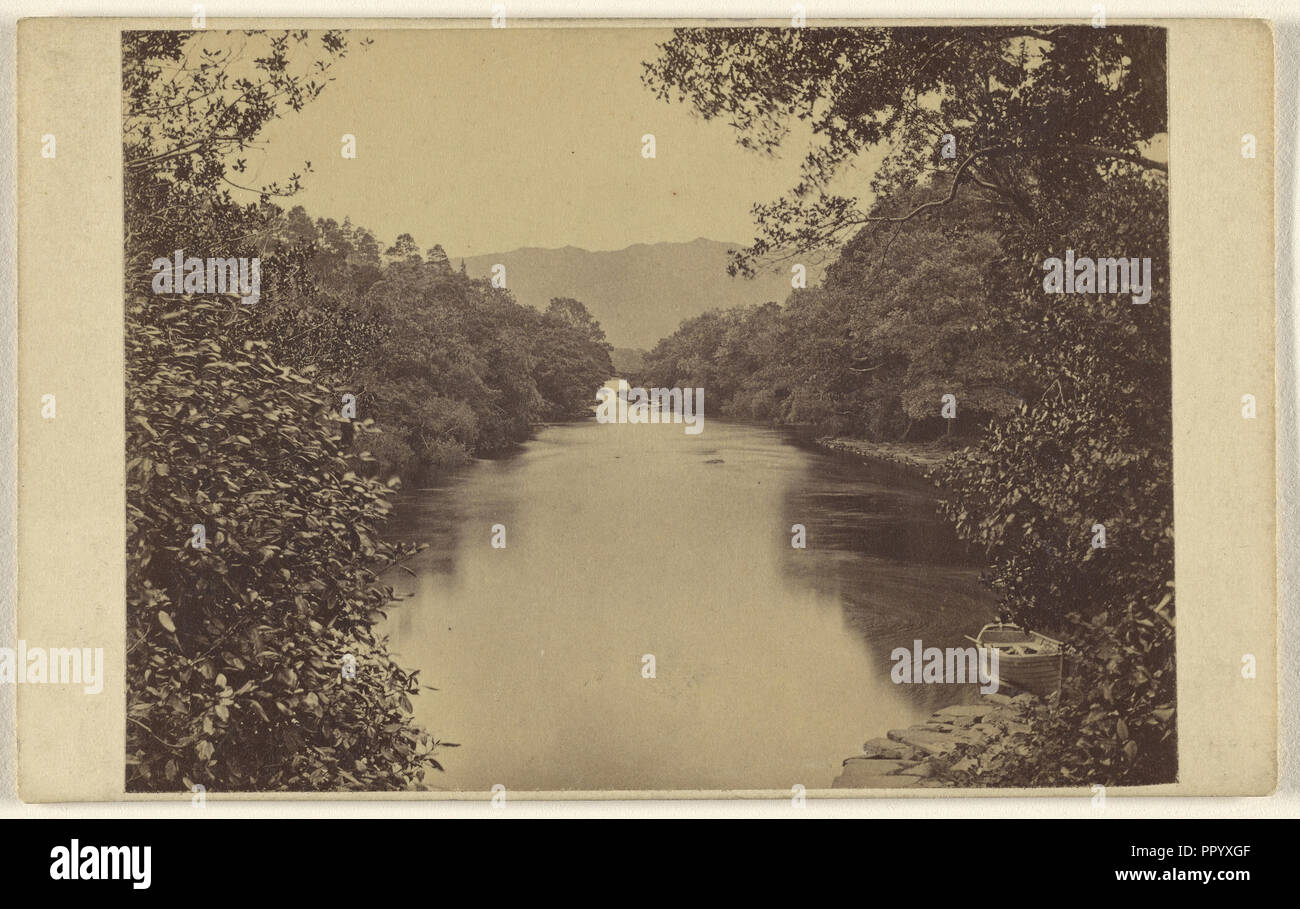 Killarney. The Old Weir Bridge, from Dinis Island; John Hudson, Irish, active Glasgow, Scotland 1860s - 1870s, 1865 - 1870 Stock Photo