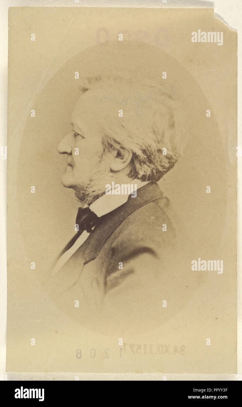 Wilhelm Richard Wagner; about 1875; Albumen silver print Stock Photo