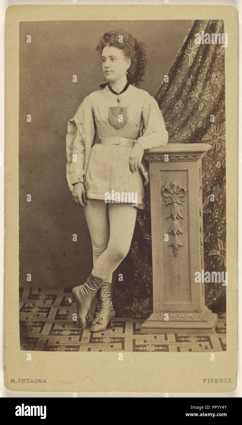 Fortunata Alinari, Contante. Contralte; Michele Petagna, Italian, active Rome, Italy 1860s, 1864 - 1870; Albumen silver print Stock Photo