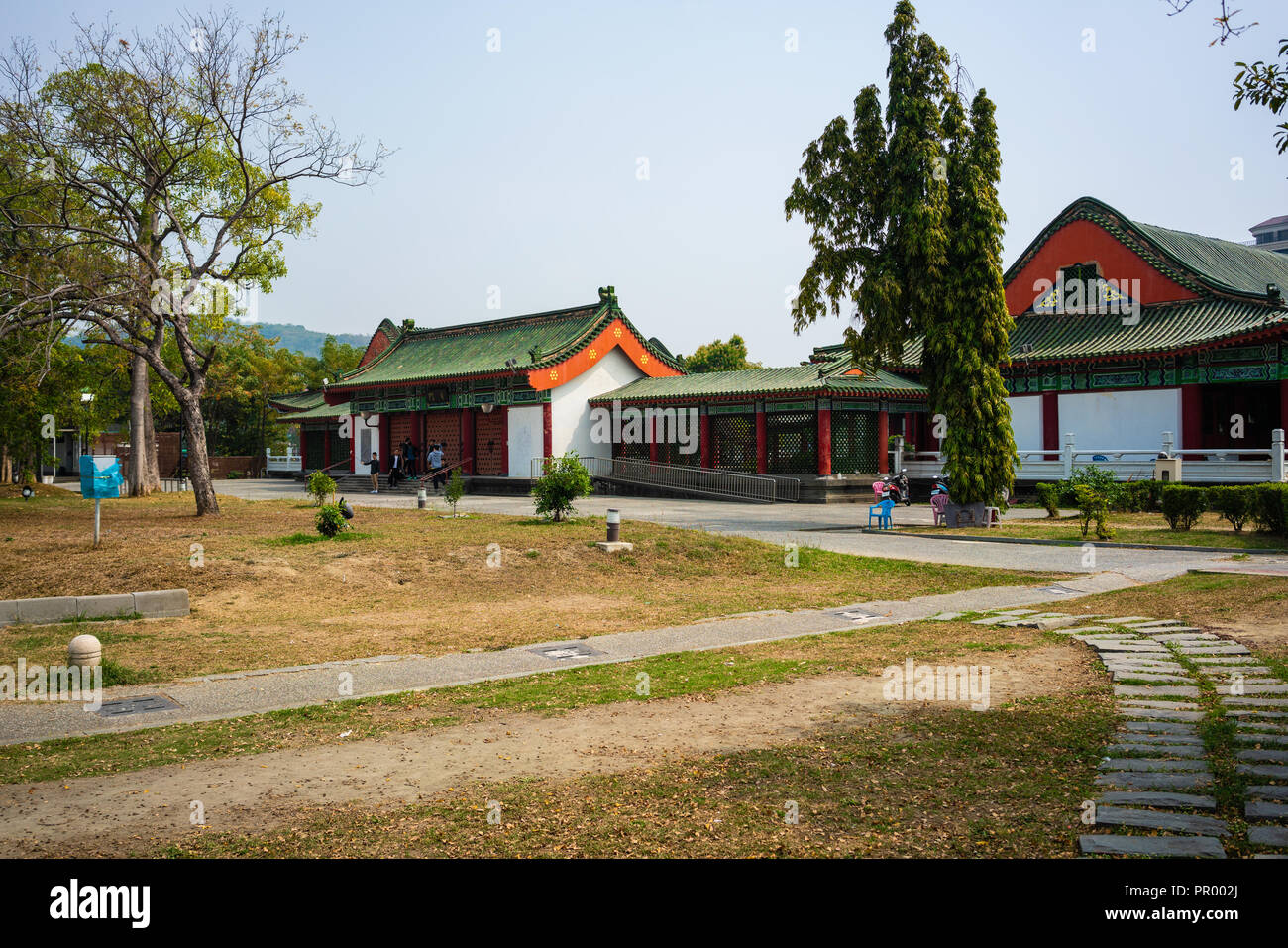 Exterior view of Confucius temple of Kaohsiung in Taiwan Stock Photo