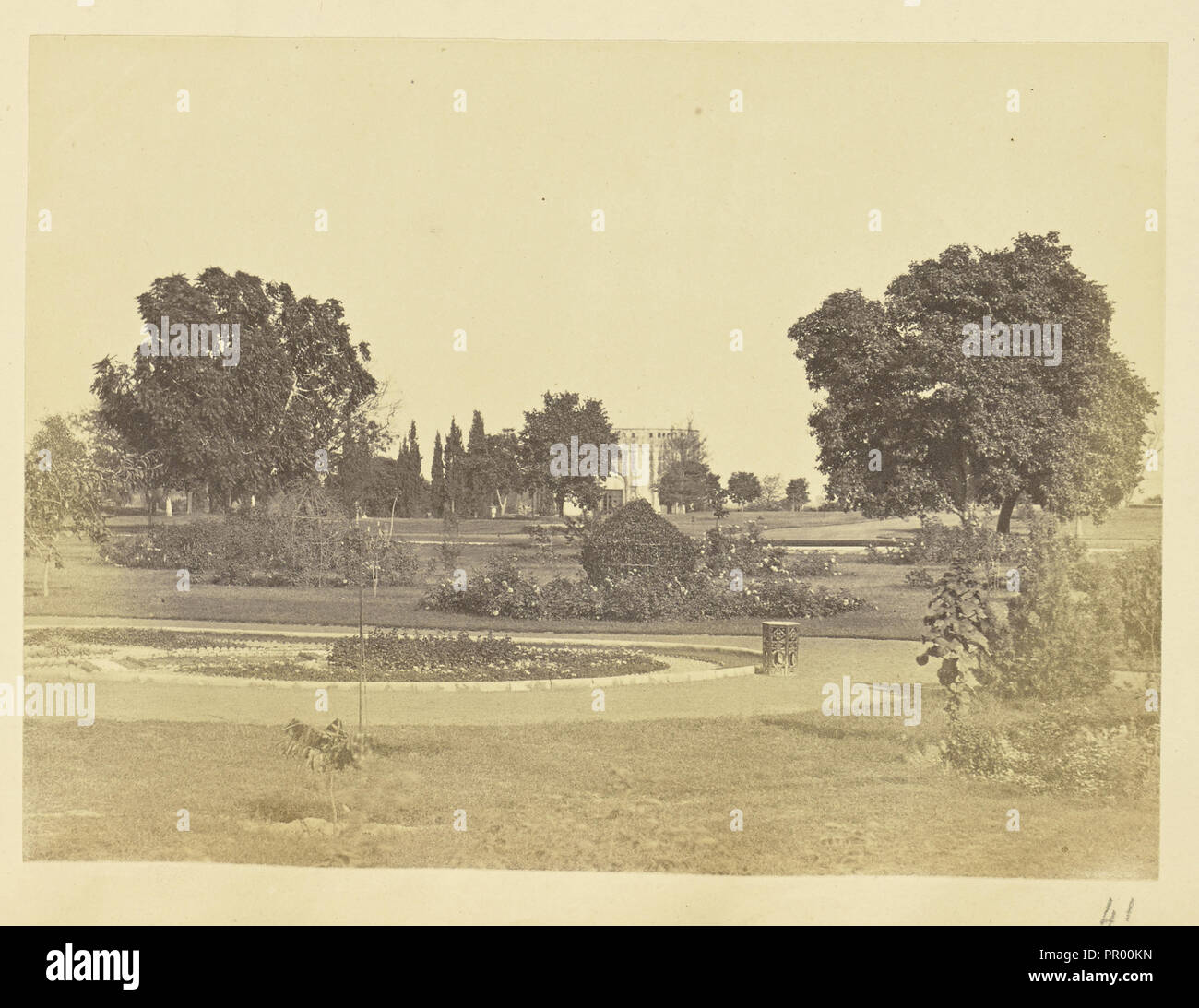 Wingfield Park, Lucknow; Lucknow, India; about 1863 - 1887; Albumen silver print Stock Photo