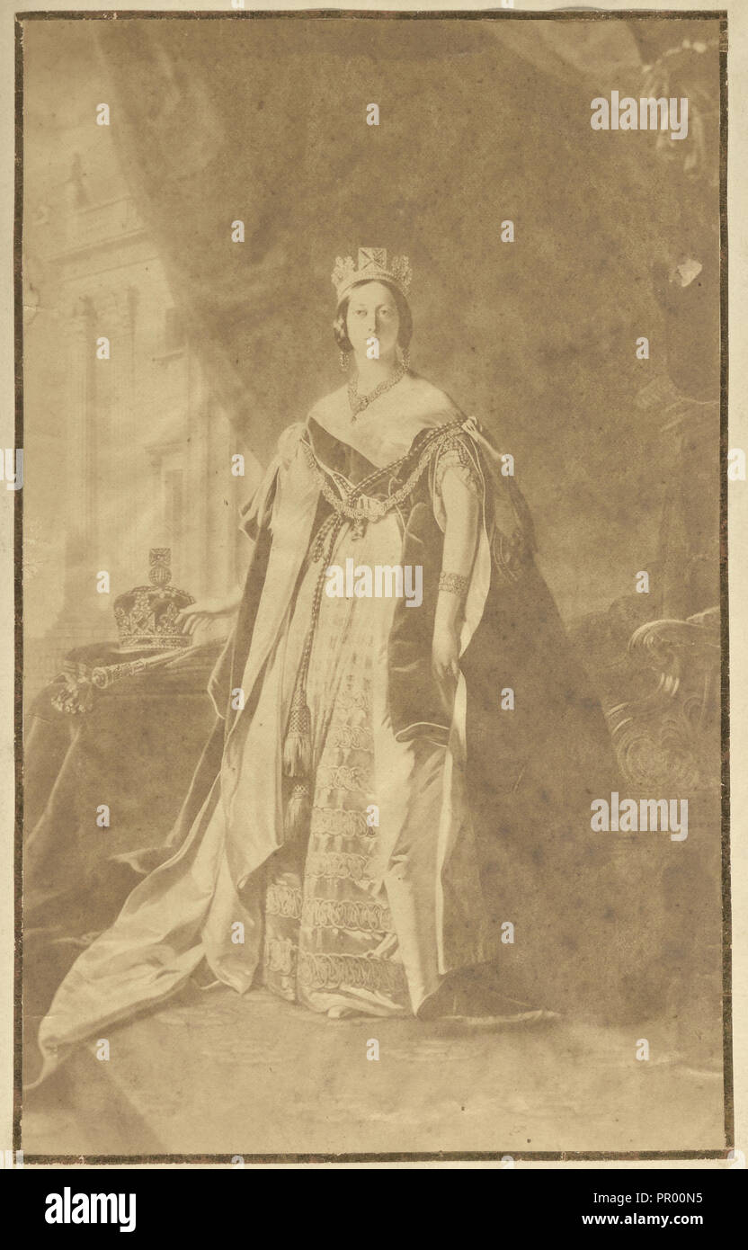 Queen Victoria; England; 1858 - 1869; Albumen silver print Stock Photo