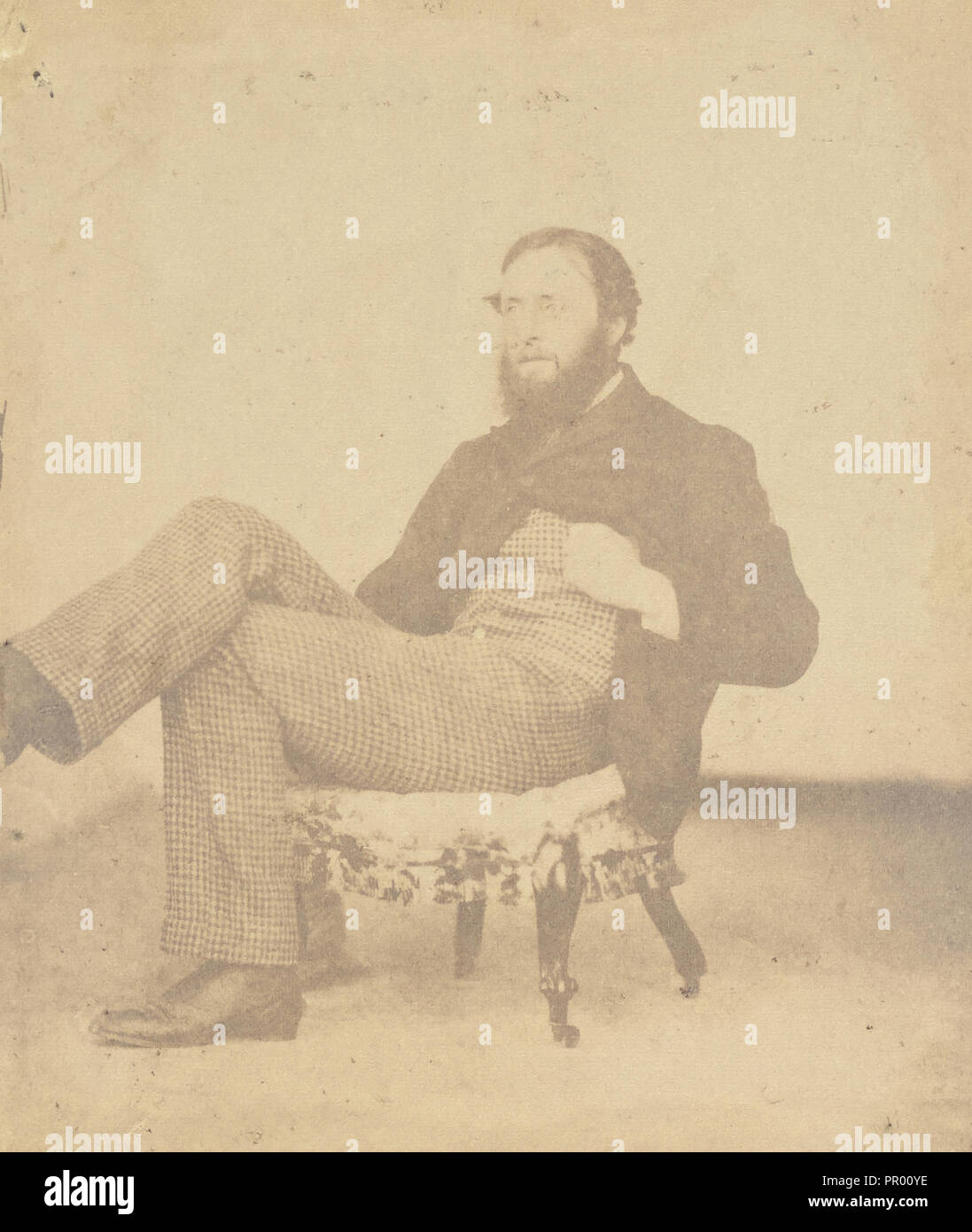 R.M. King, B.C.S; India; 1858 - 1869; Albumen silver print Stock Photo