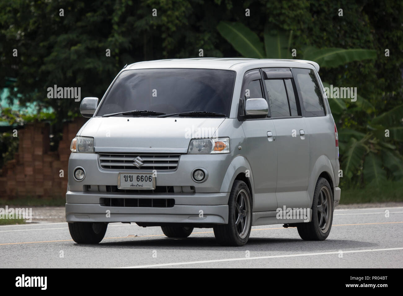 Chiangmai, Thailand - August 23 2018: Private car, Mini Van of Suzuki APV.  On road no.1001, 8 km from Chiangmai city Stock Photo - Alamy