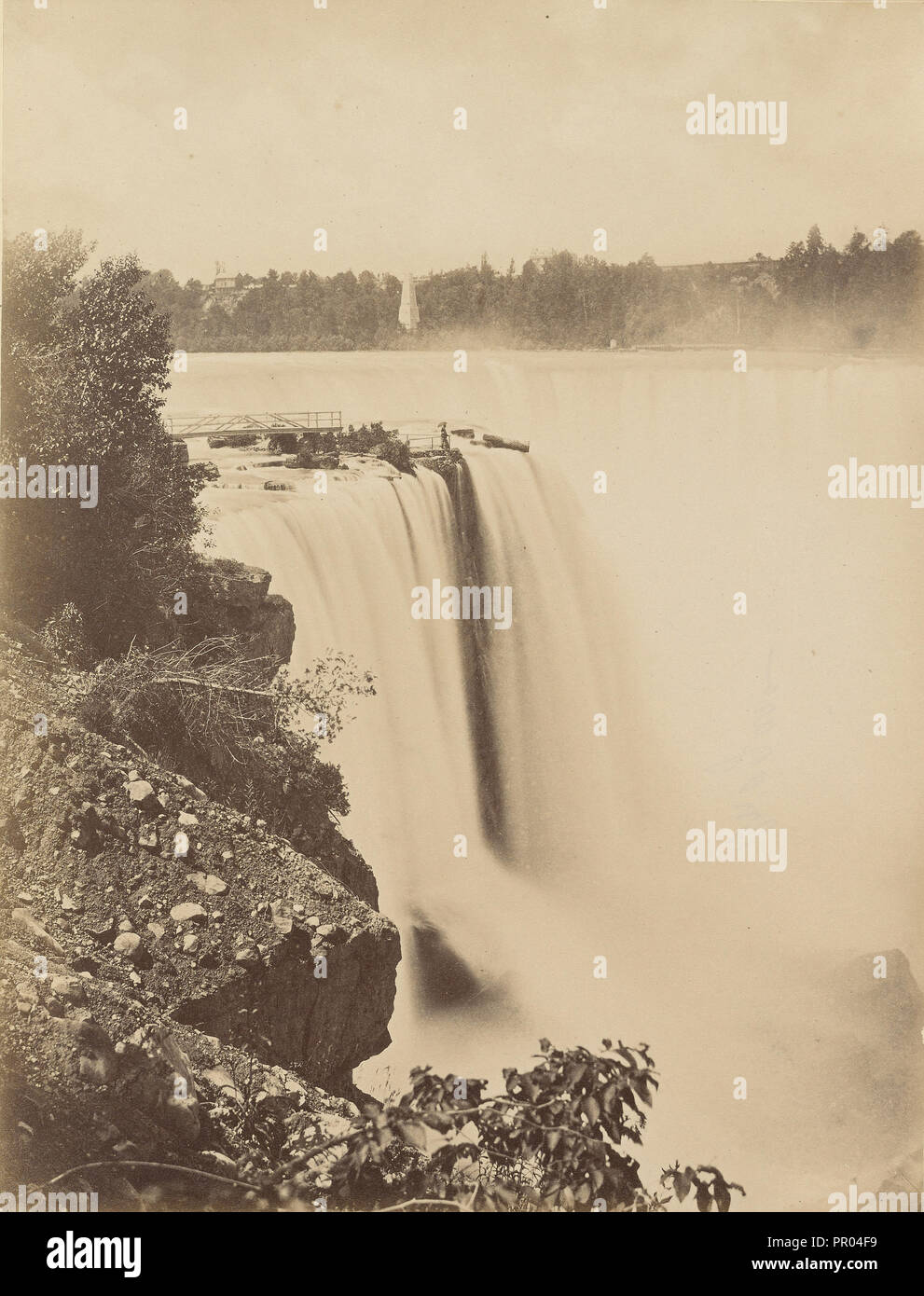 Niagara; 1860s - 1880s; Albumen silver print Stock Photo