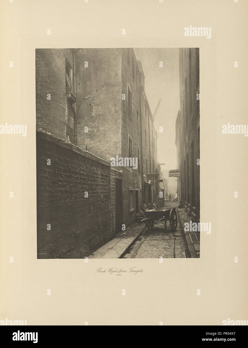 Back Wynd from Trongate; Thomas Annan, Scottish,1829 - 1887, Glasgow, Scotland; negative 1899; print 1900; Photogravure Stock Photo