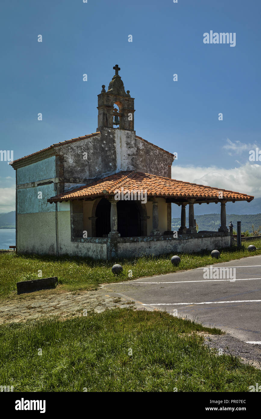 San Roque church, Lastres, Principality Asturias, Spain, Europe Stock Photo