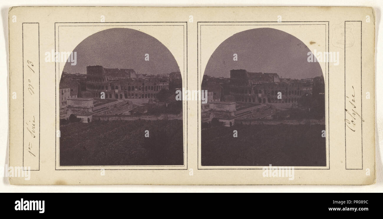 Colysee; Italian; about 1860; Albumen silver print Stock Photo