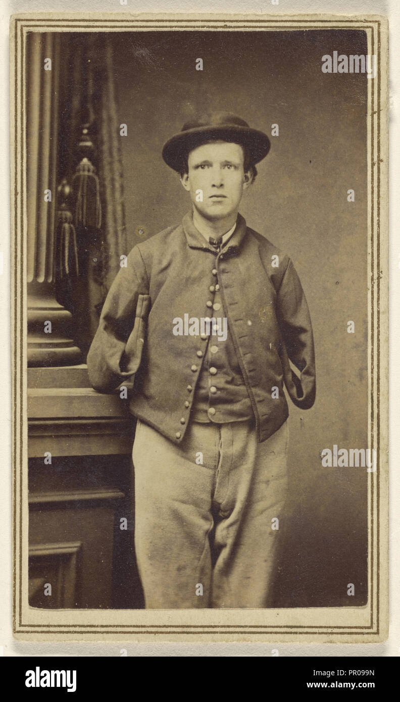 Wounded Drummer Boy; William S. Pendleton, American, active 1930s, about 1865; Albumen silver print Stock Photo