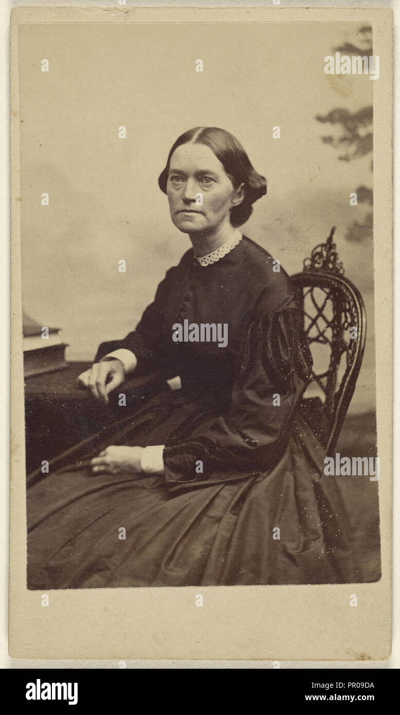 Lizzie Whittle; American; 1864 - 1866; Albumen silver print Stock Photo