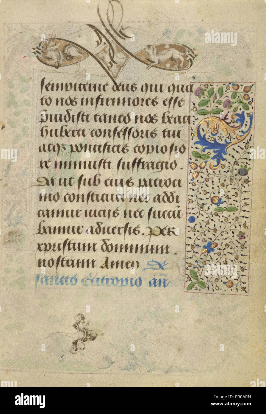 Decorated Text Page; Nicolas Spierinc, Flemish, active 1455 - 1499 ...