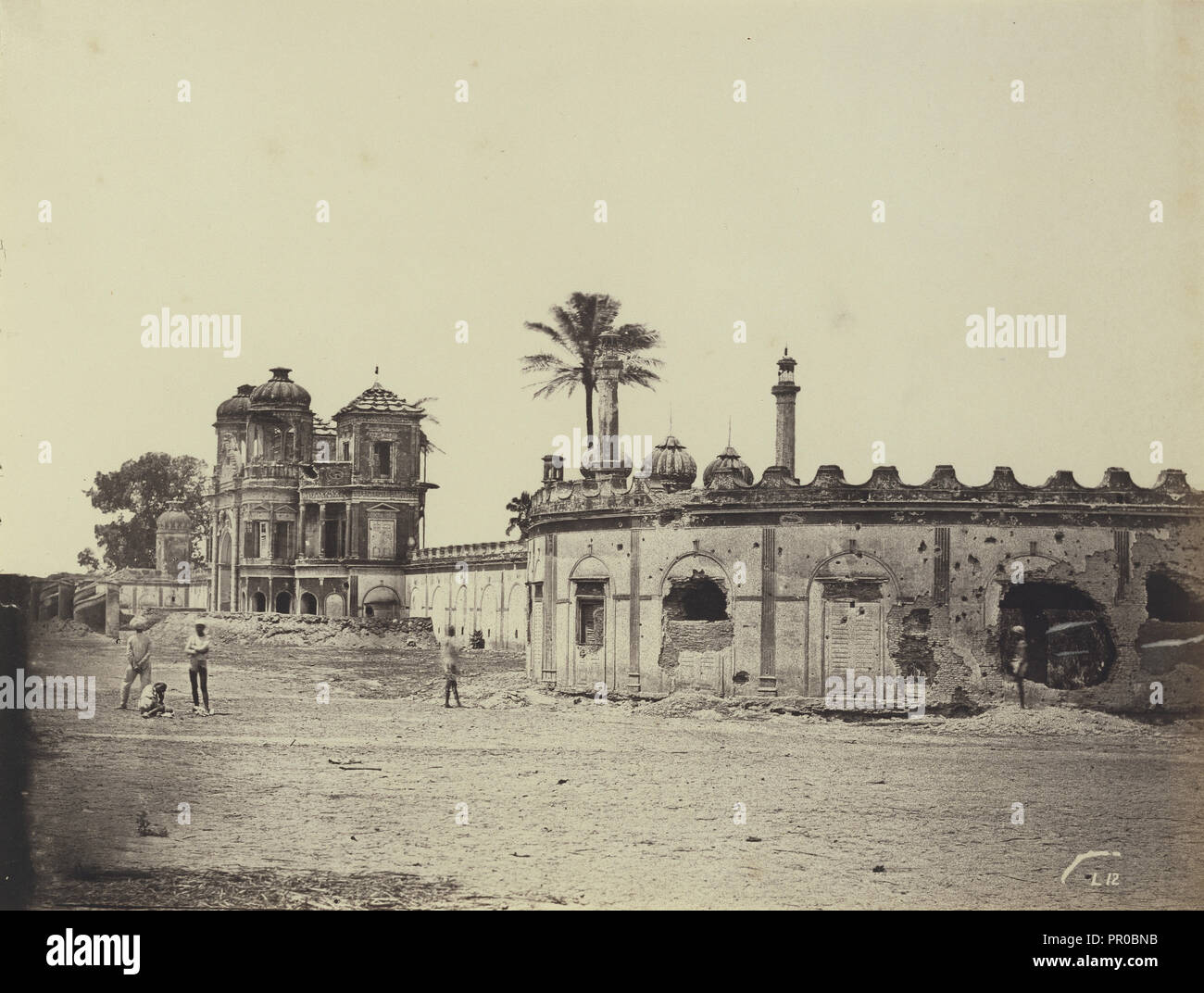 The Secundrabagh; Felice Beato, 1832 - 1909, Henry Hering, 1814 - 1893, India; 1858 - 1862 Stock Photo