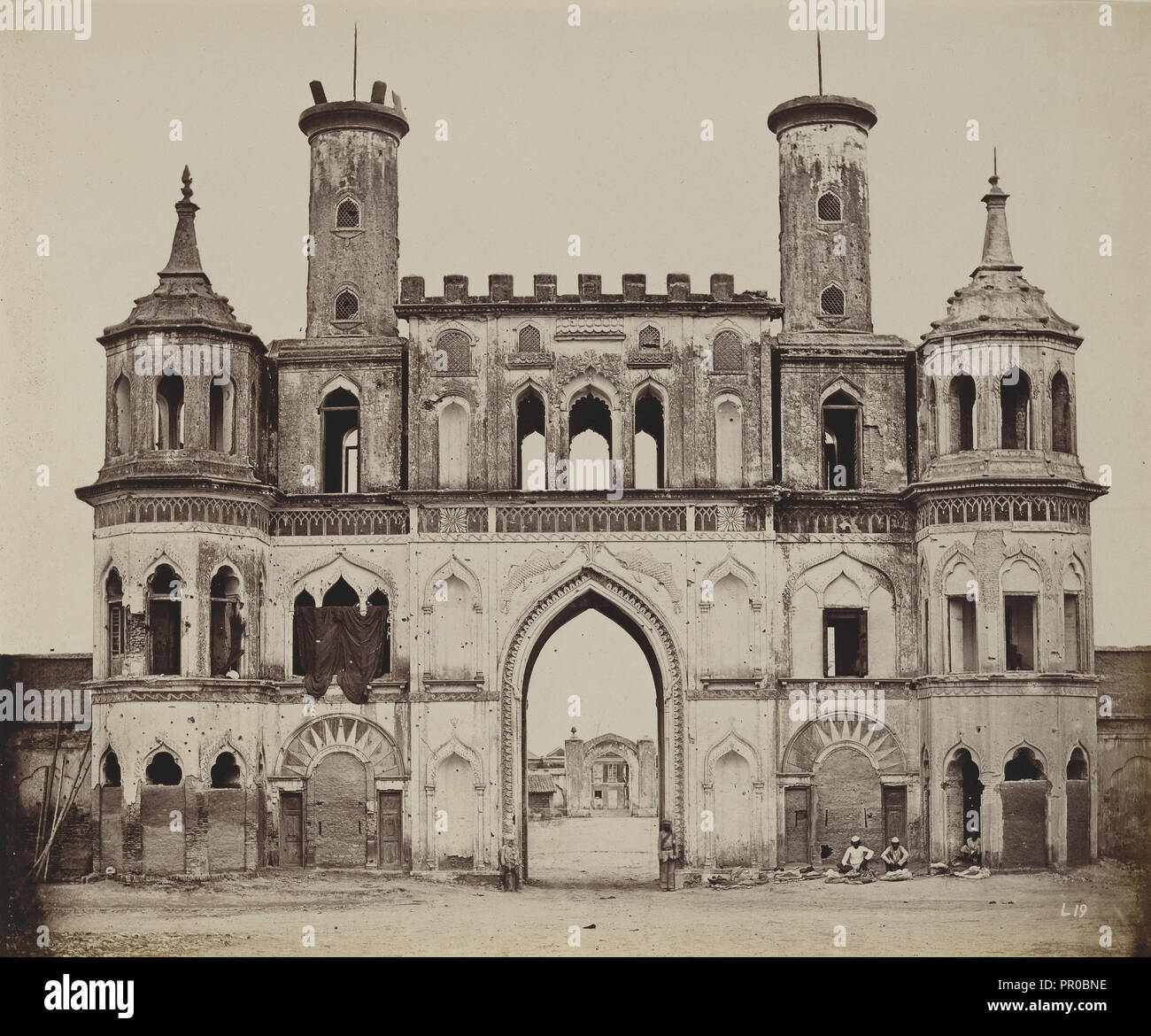 The Motee Mahal; Felice Beato, 1832 - 1909, Henry Hering, 1814 - 1893, India; 1858 - 1862 Stock Photo