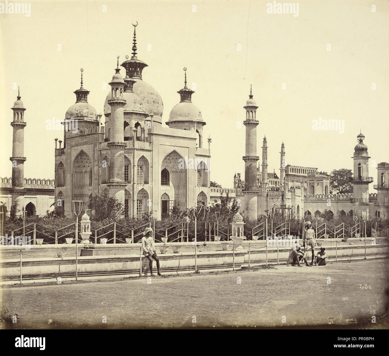 Mosque, in the Interior of the Hosainabad Imambara; Felice Beato, 1832 - 1909, Henry Hering, 1814 Stock Photo