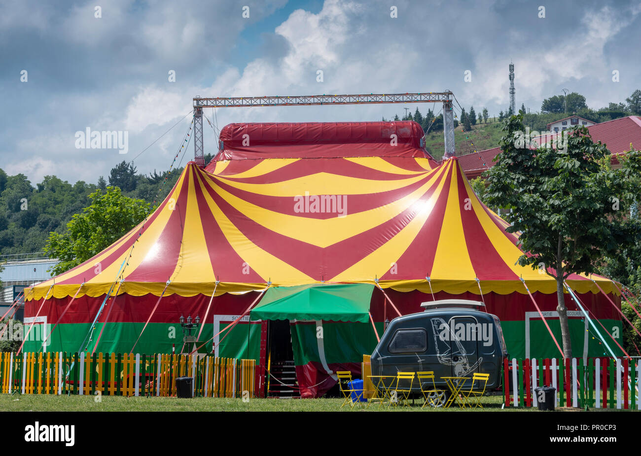 Gure zirkoa, the first circus form Basque Country, in Zumaia, Gipuzkoa ...