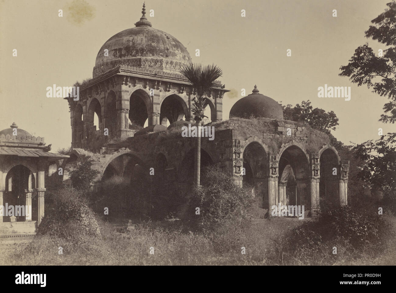 Batwa Tomb, Ahmedabad; India; 1886 - 1889; Albumen silver print Stock Photo