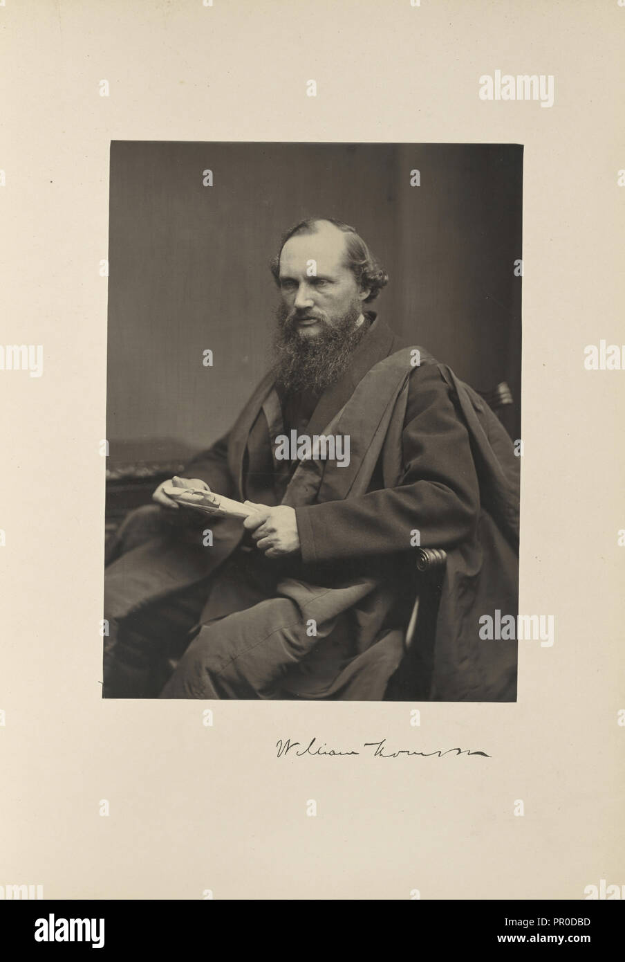 Sir WIlliam Thomson, LL.D., D.C.L, Professor of Natural Philosophy; Thomas Annan, Scottish,1829 - 1887, Glasgow, Scotland; 1871 Stock Photo