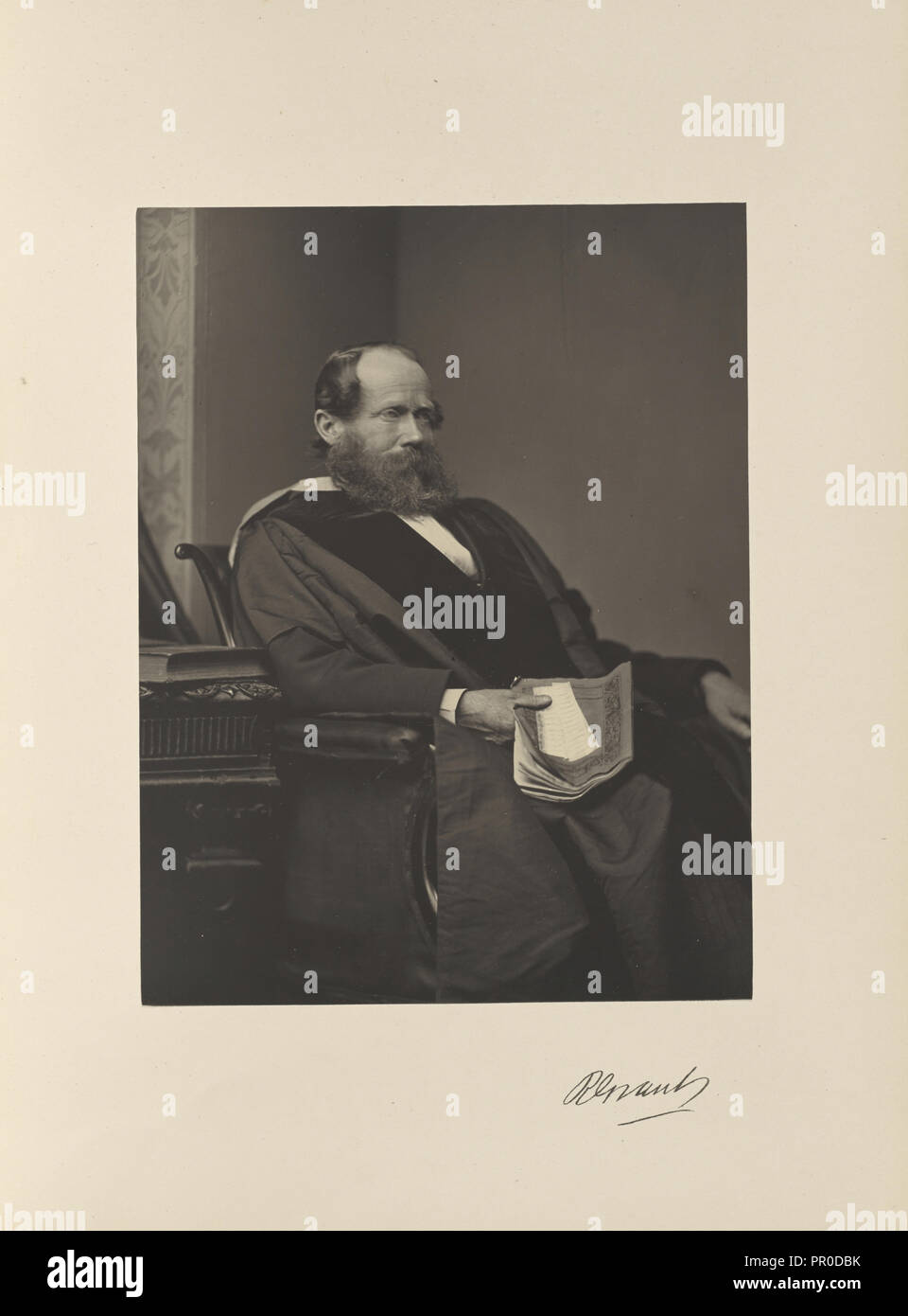 Robert Grant, LL.D., Professor of Practical Astronomy; Thomas Annan, Scottish,1829 - 1887, Glasgow, Scotland; 1871; Carbon Stock Photo