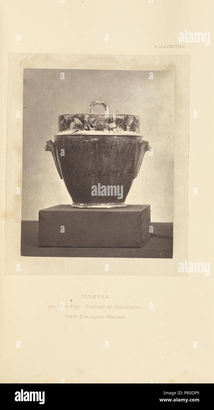 Ice bucket; William Chaffers, English, 1811 - 1892, London, England, Europe; 1871; Woodburytype; 11.4 x 9.2 cm Stock Photo