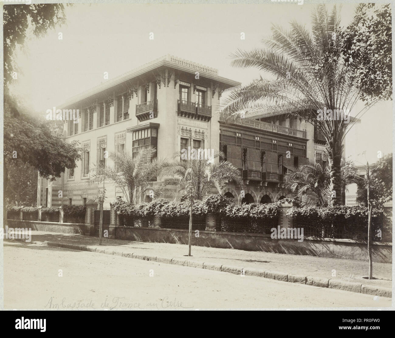 Ambassade de France au Caire, Basse Egypte Janvier 1906, Travel albums from Paul Fleury's trips to the Middle East Stock Photo