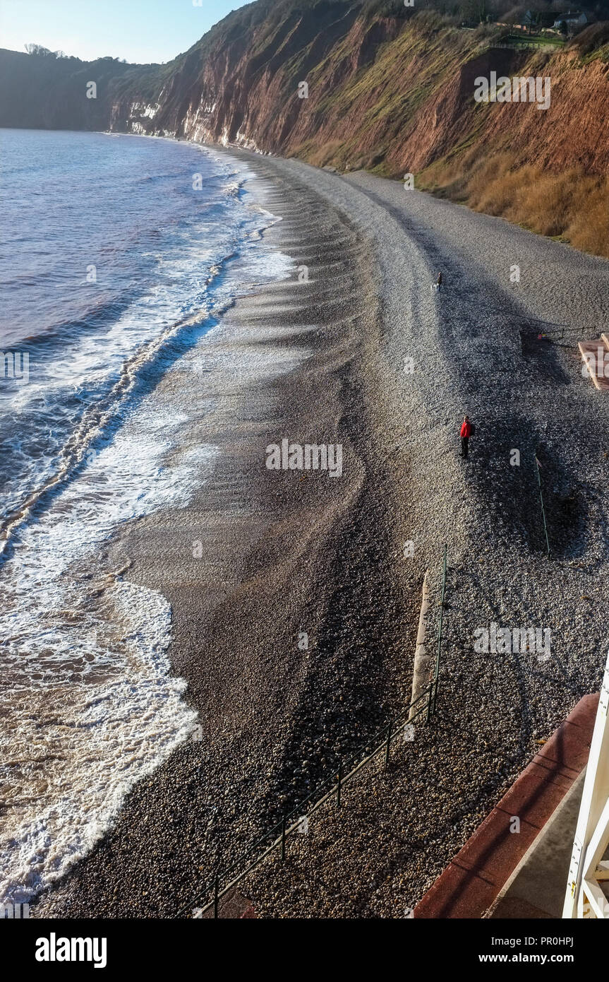 Sidmouth beach and shoreline. Stock Photo