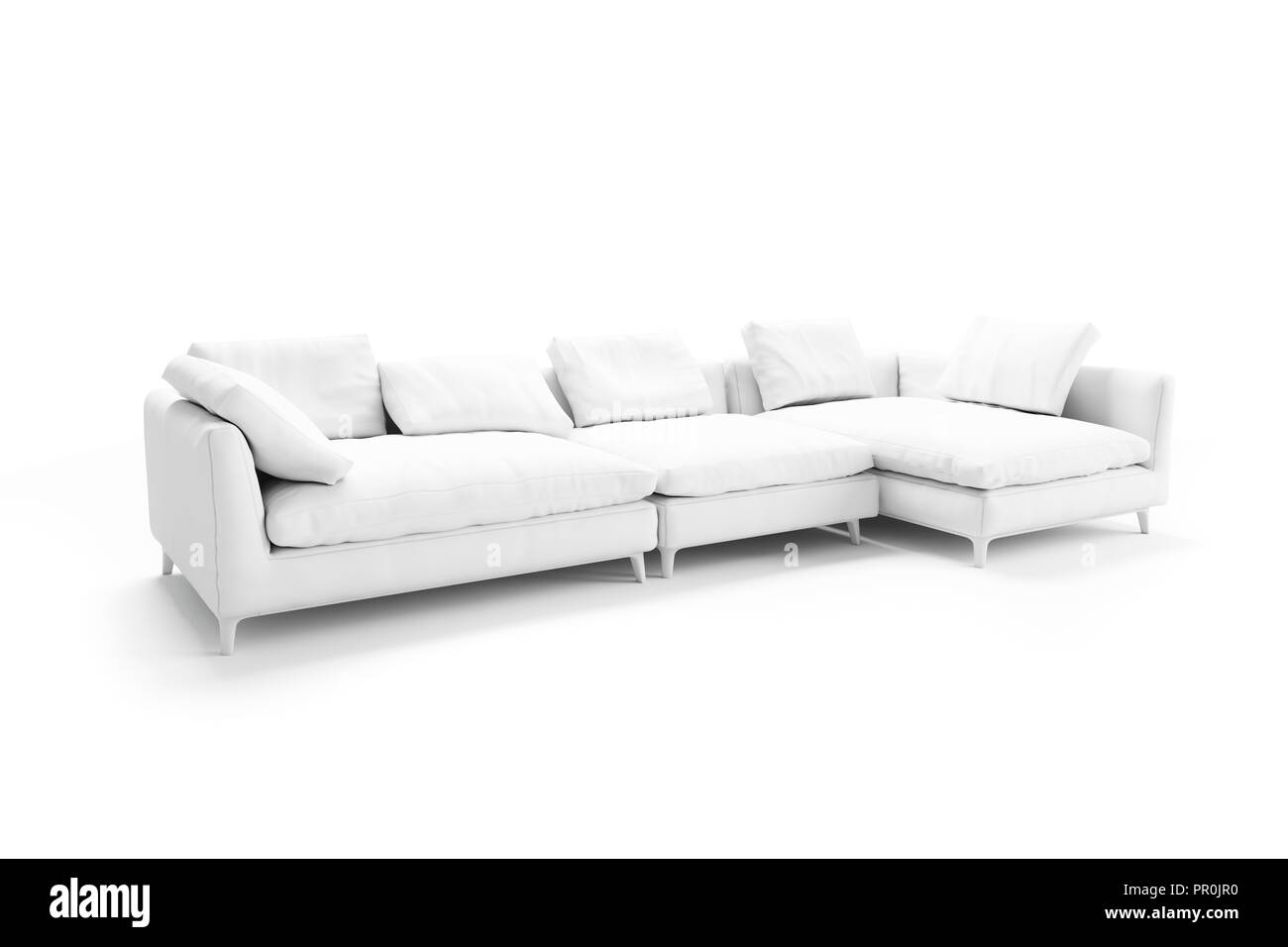 Realistic sofa Black and White Stock Photos & Images - Alamy