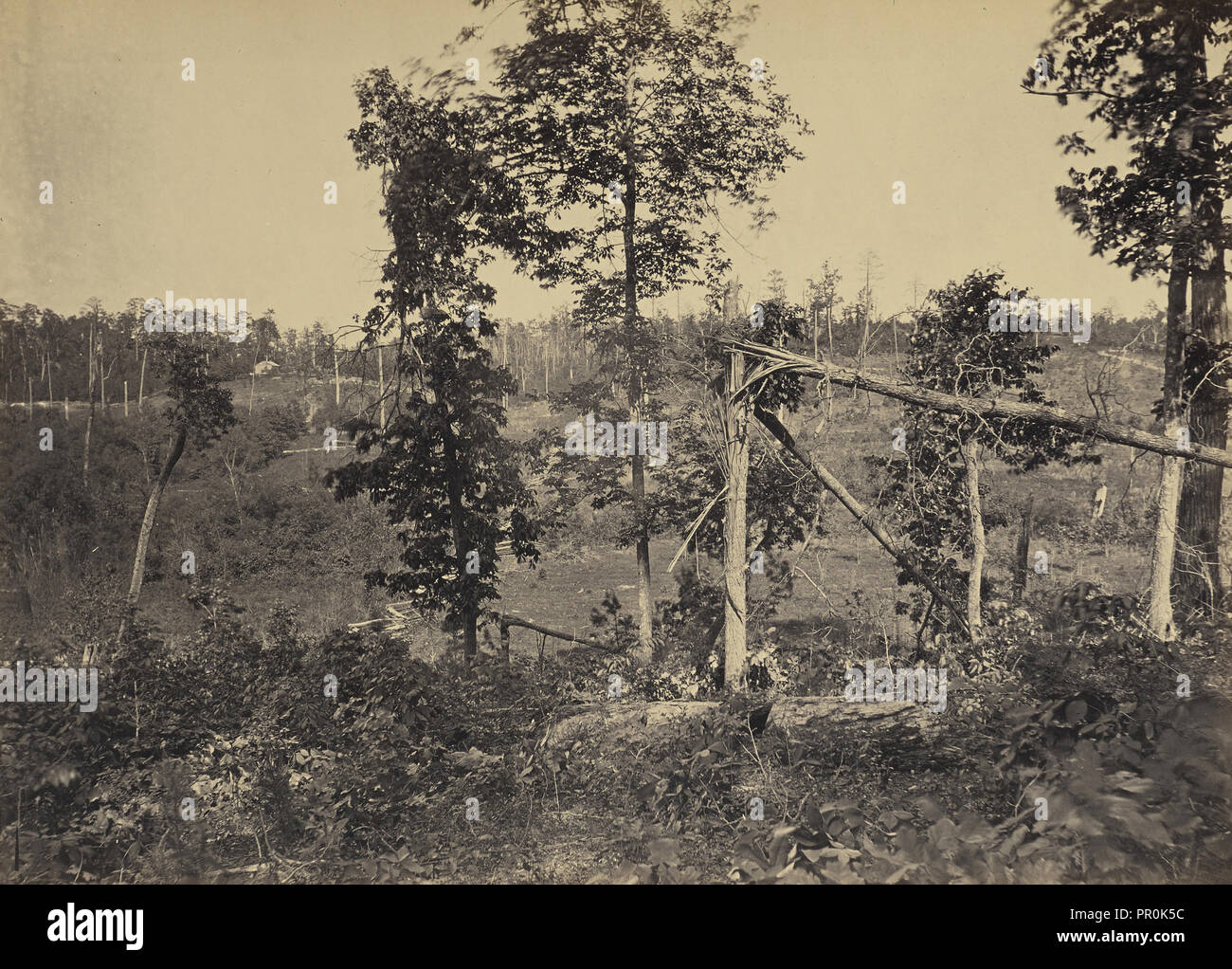 Battle Ground of Resacca, Georgia, No. 2; George N. Barnard, American, 1819 - 1902, New York, United States; negative Stock Photo