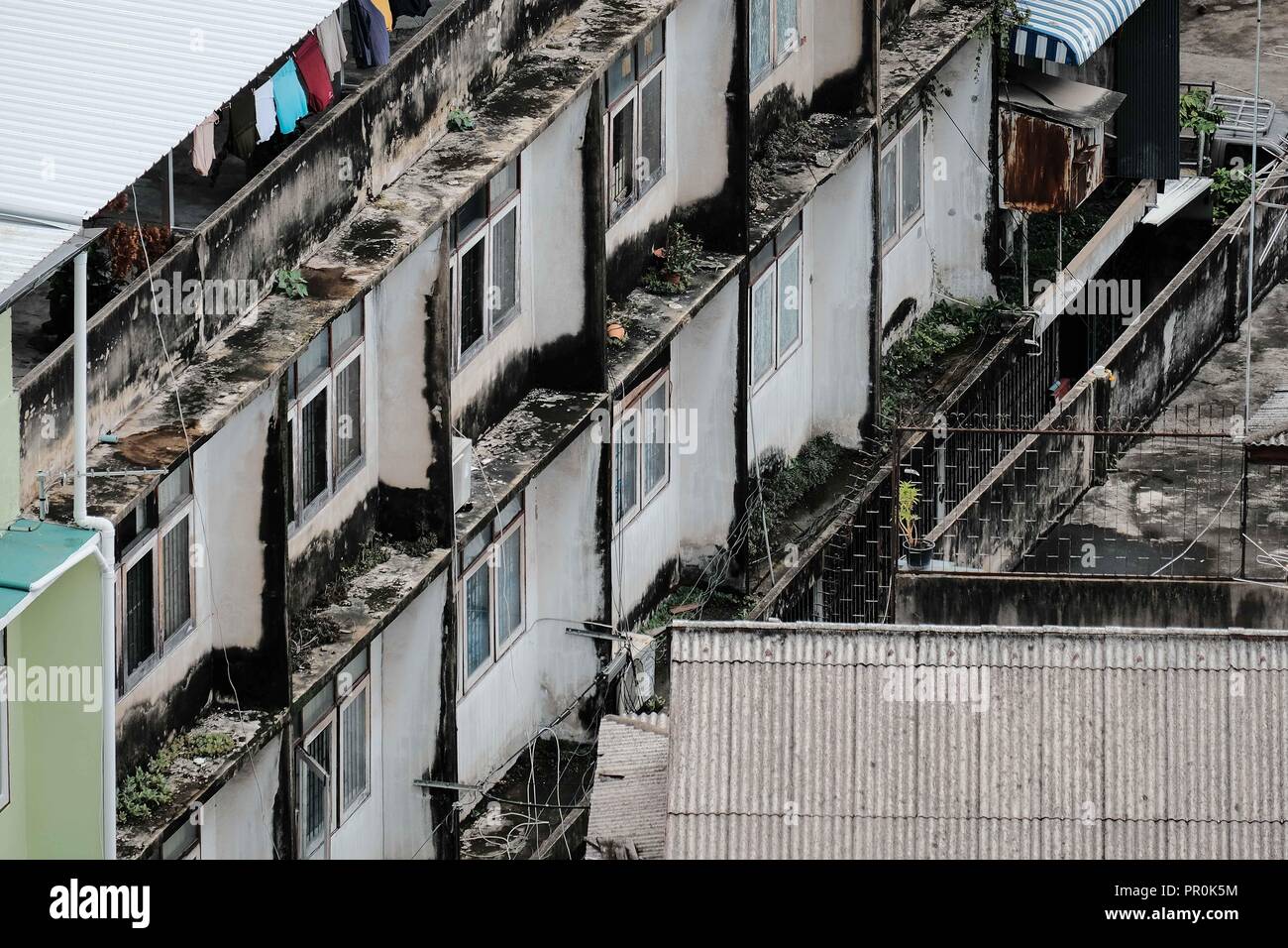 Zoomed in on a Bangkok Street Stock Photo