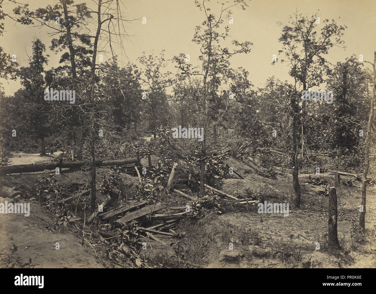 Battle Field of Atlanta, Georgia, July 22, 1864, No. 1; George N. Barnard, American, 1819 - 1902, New York, United States Stock Photo