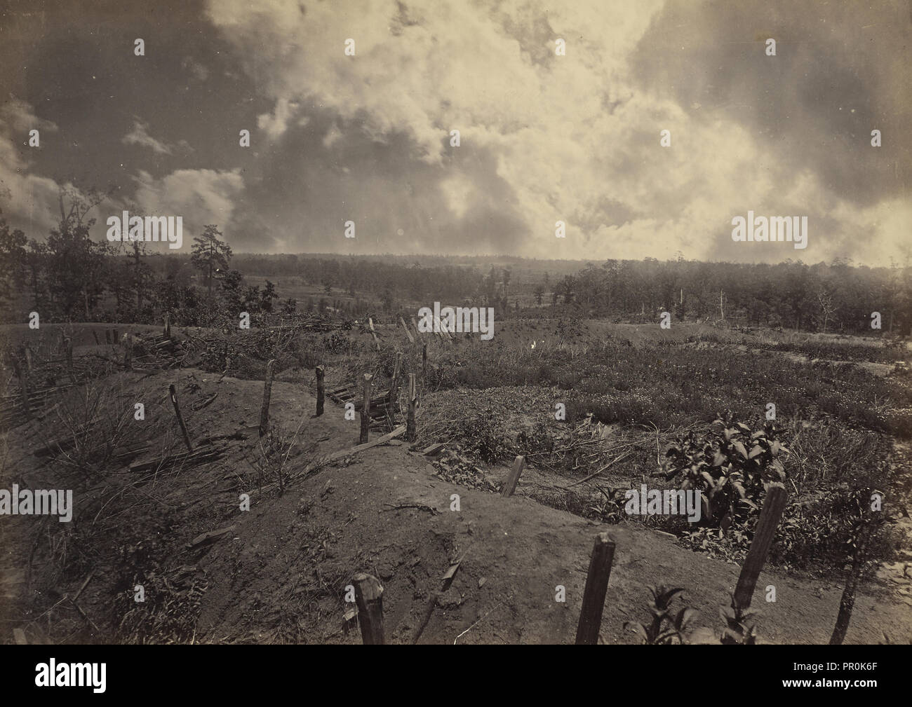 Battle Field of Atlanta, Ga., July 22d, 1864. No. 2; George N. Barnard, American, 1819 - 1902, New York, United States Stock Photo