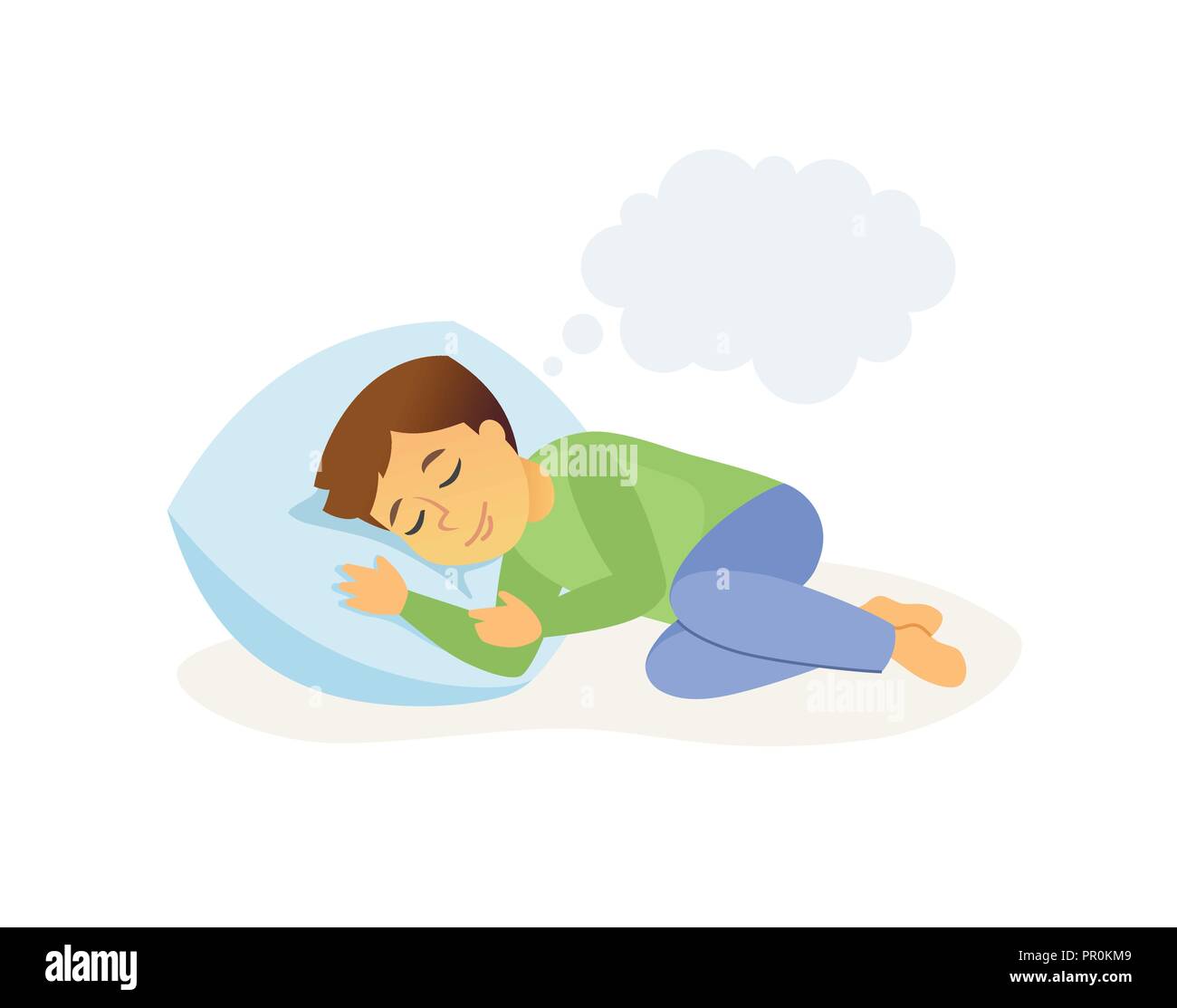 sleeping boy cartoon