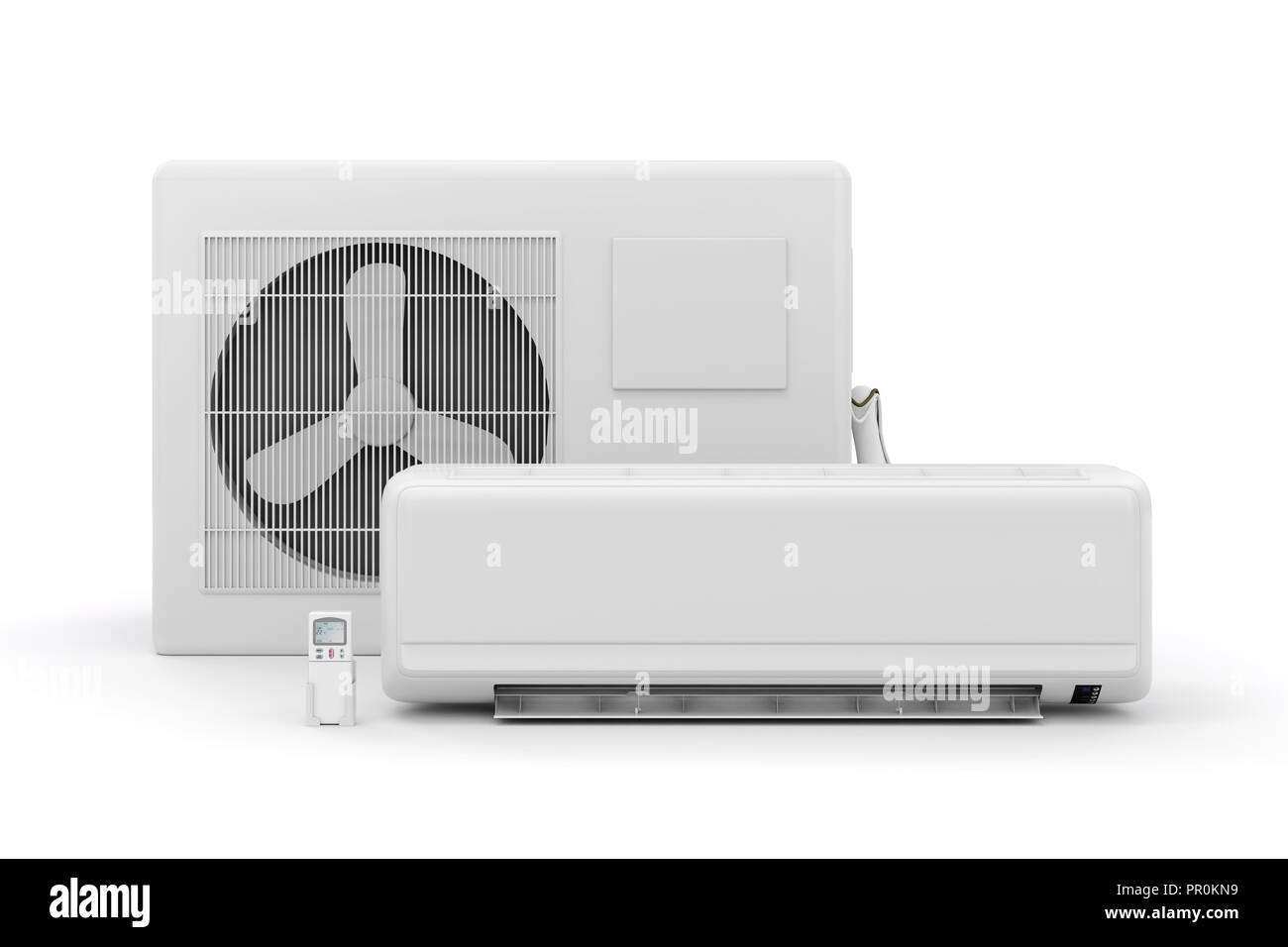 3d air conditioner on white background Stock Photo Alamy