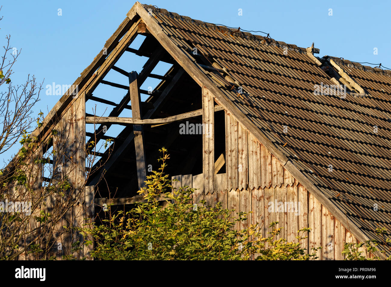 Fassade alte Scheune Stock Photo
