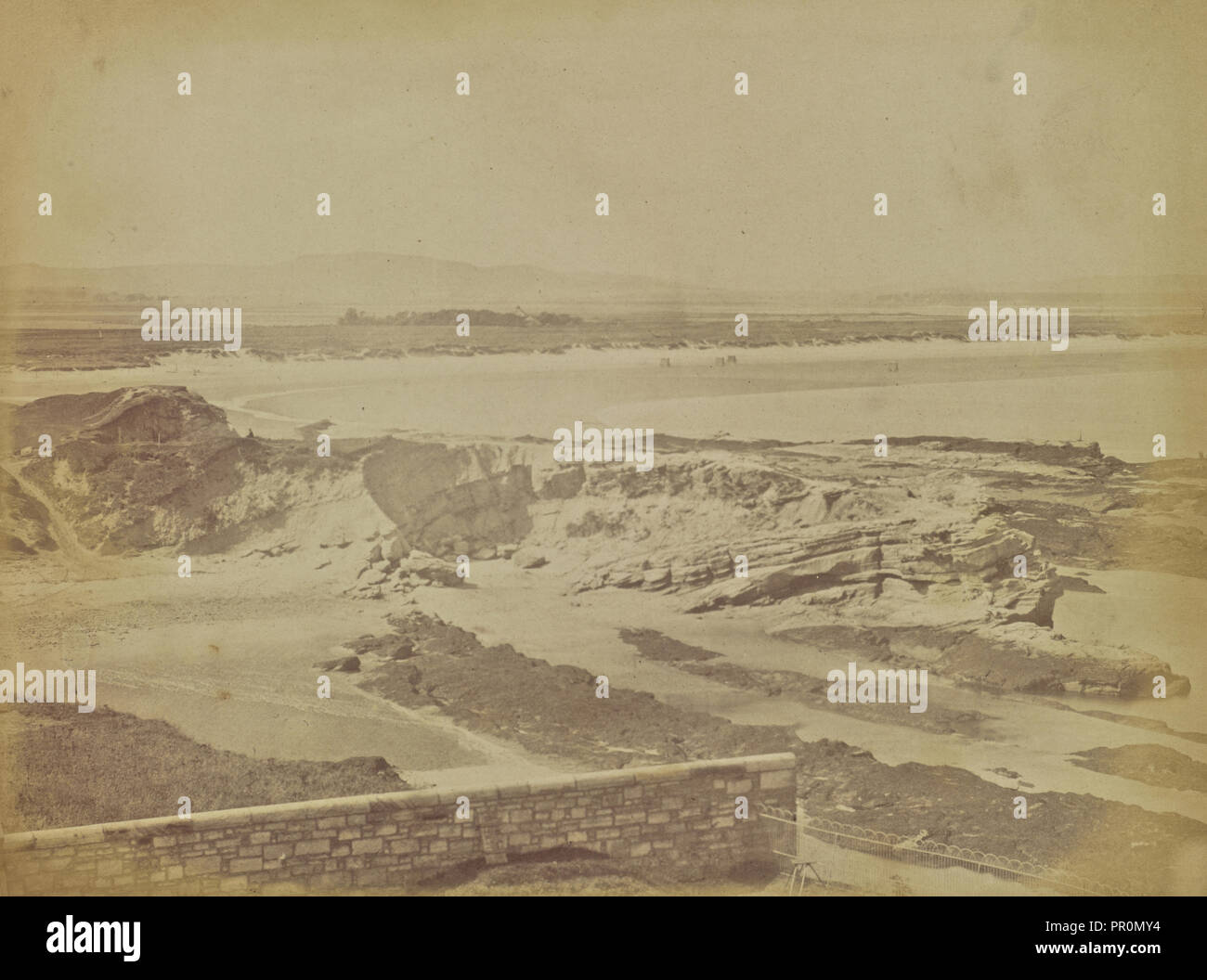 The Links and West Sands, St. Andrews; Thomas Rodger, Scottish, 1832 - 1883, Scotland; 1866; Albumen silver print Stock Photo