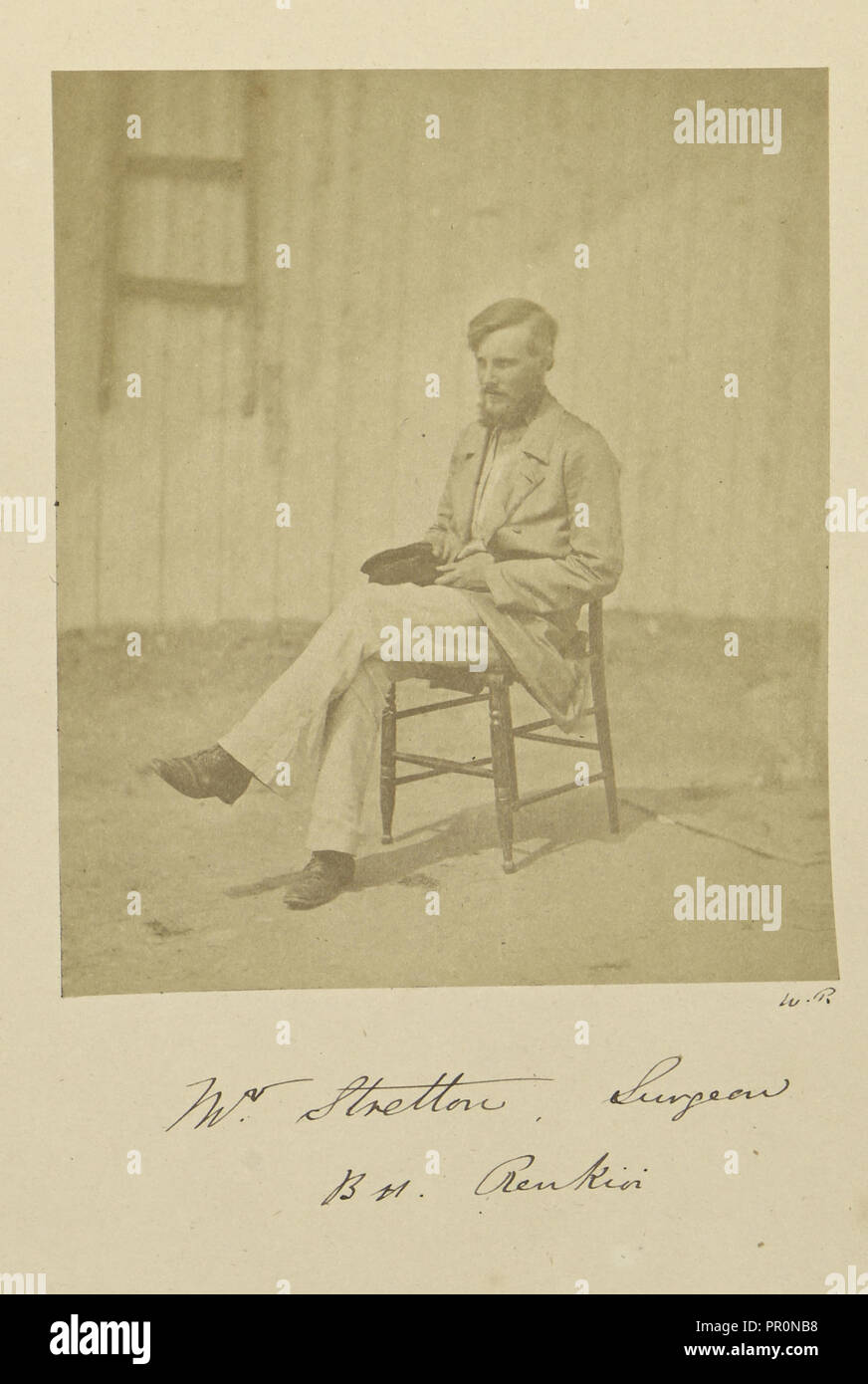 Mr. Stretton, Surgeon. B.H. Renkioi; Dr. William Robertson, Scottish, 1818 - 1882, Renkioi, Turkey; 1855 - 1856; Albumen silver Stock Photo