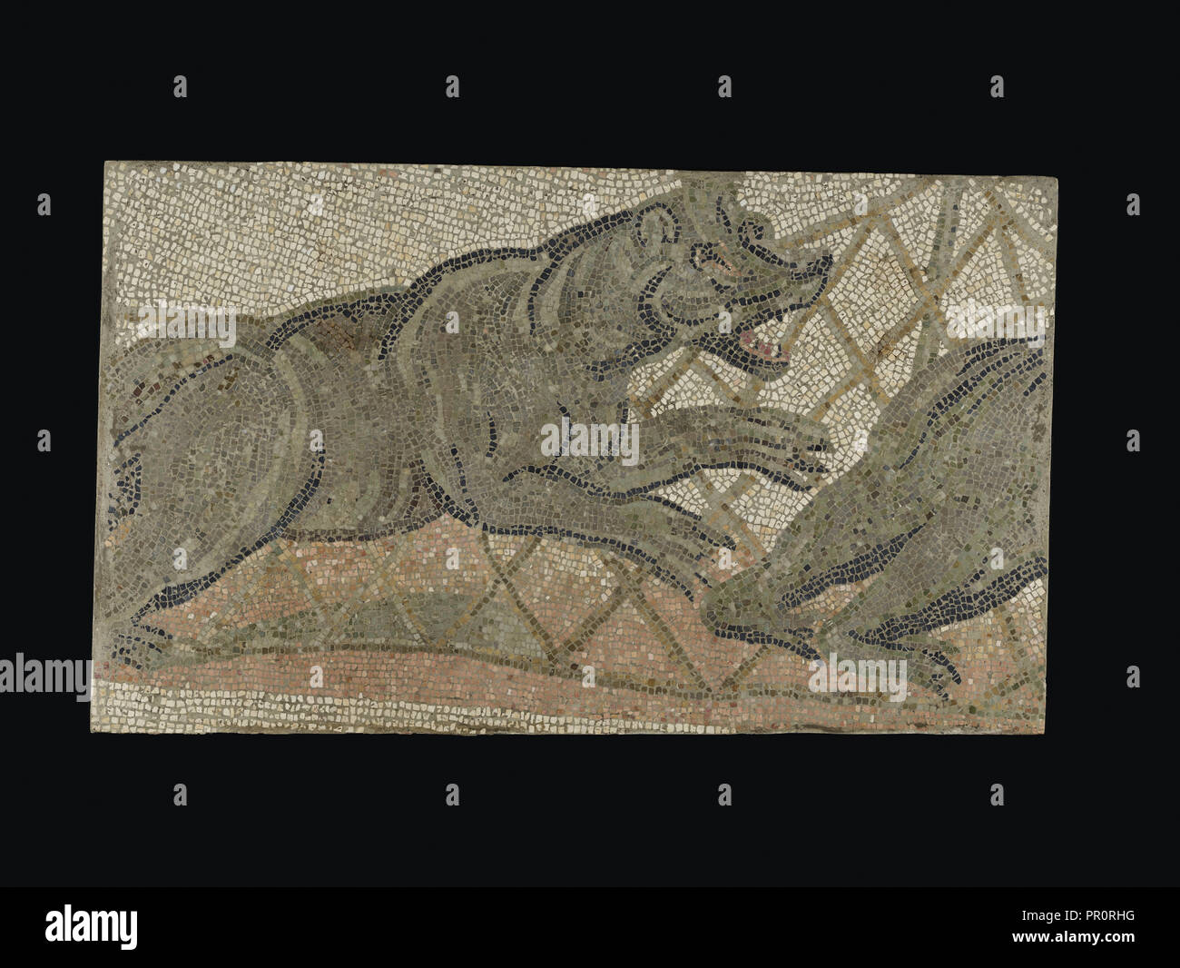 Mosaic Floor Panel; 4th century A.D; Stone tesserae; 87.6 × 149.2 × 10.2 cm, 34 1,2 × 58 3,4 × 4 in Stock Photo