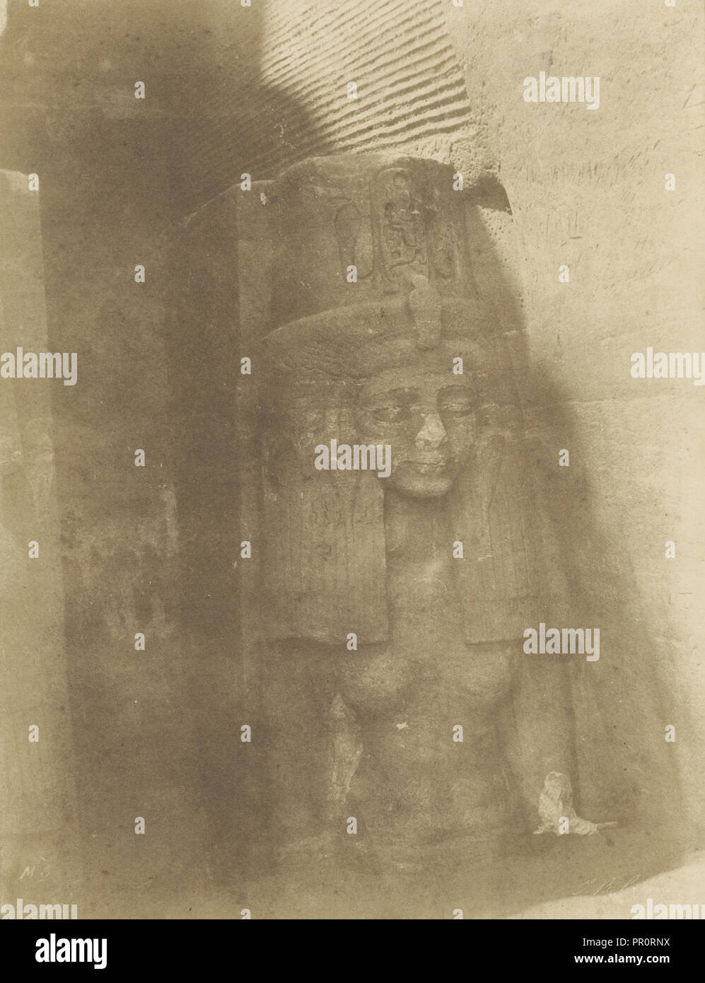 Spéos de Ehre à Istamboul, Statue de Femme; John Beasly Greene, American, born France, 1832 - 1856, negative: Egypt; 1854 Stock Photo