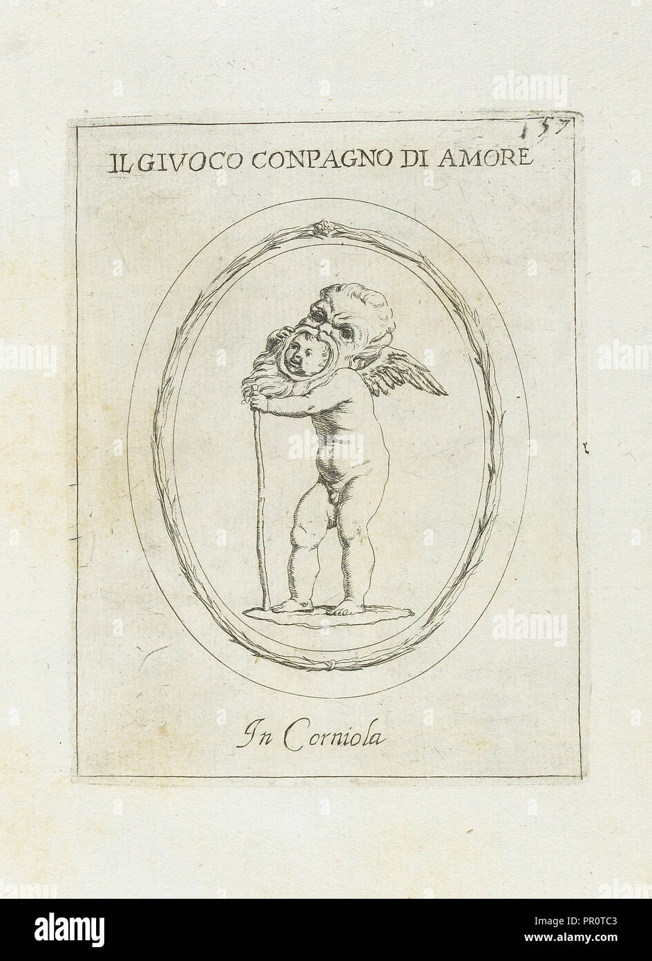 Il Givoco Conpagno Di Amore: In Corniola, Le gemme antiche figurate, Agostini, Leonardo, 1593-ca. 1670, Bellori, Giovanni Pietro Stock Photo