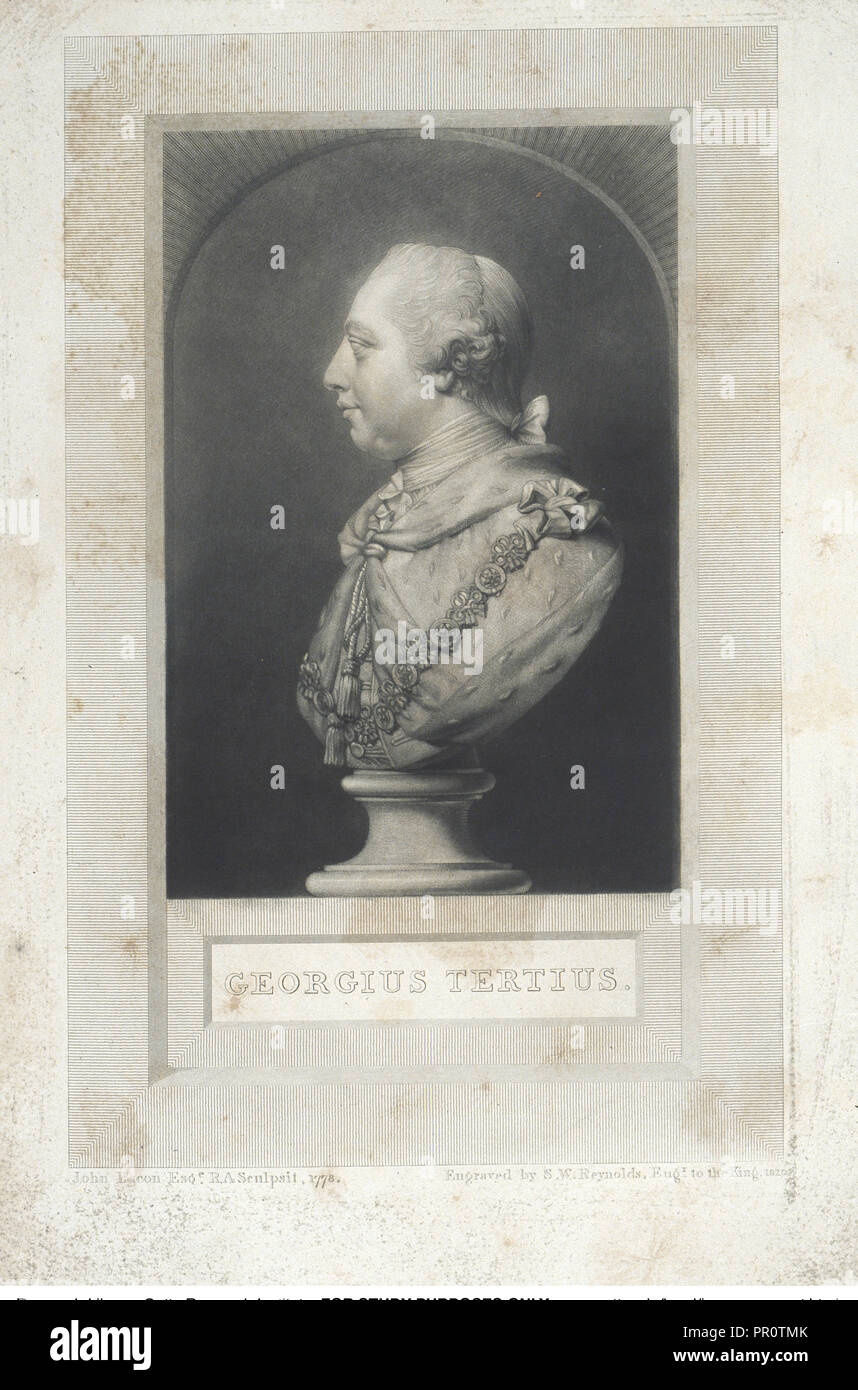 Georgius Tertius, Bibliothecae Regiae catalogus, Bacon, John, 1740-1799, British Museum. King's Library, Reynolds, Samuel Stock Photo