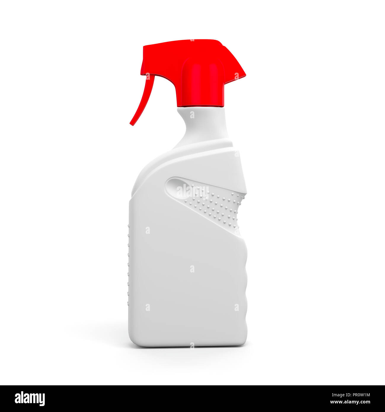 3d spray bottle on white background Stock Photo - Alamy